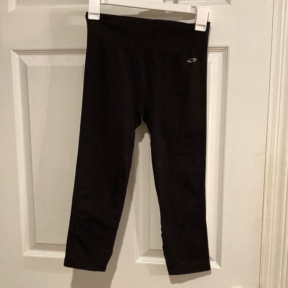 Champion Black Cropped Athletic Leggings